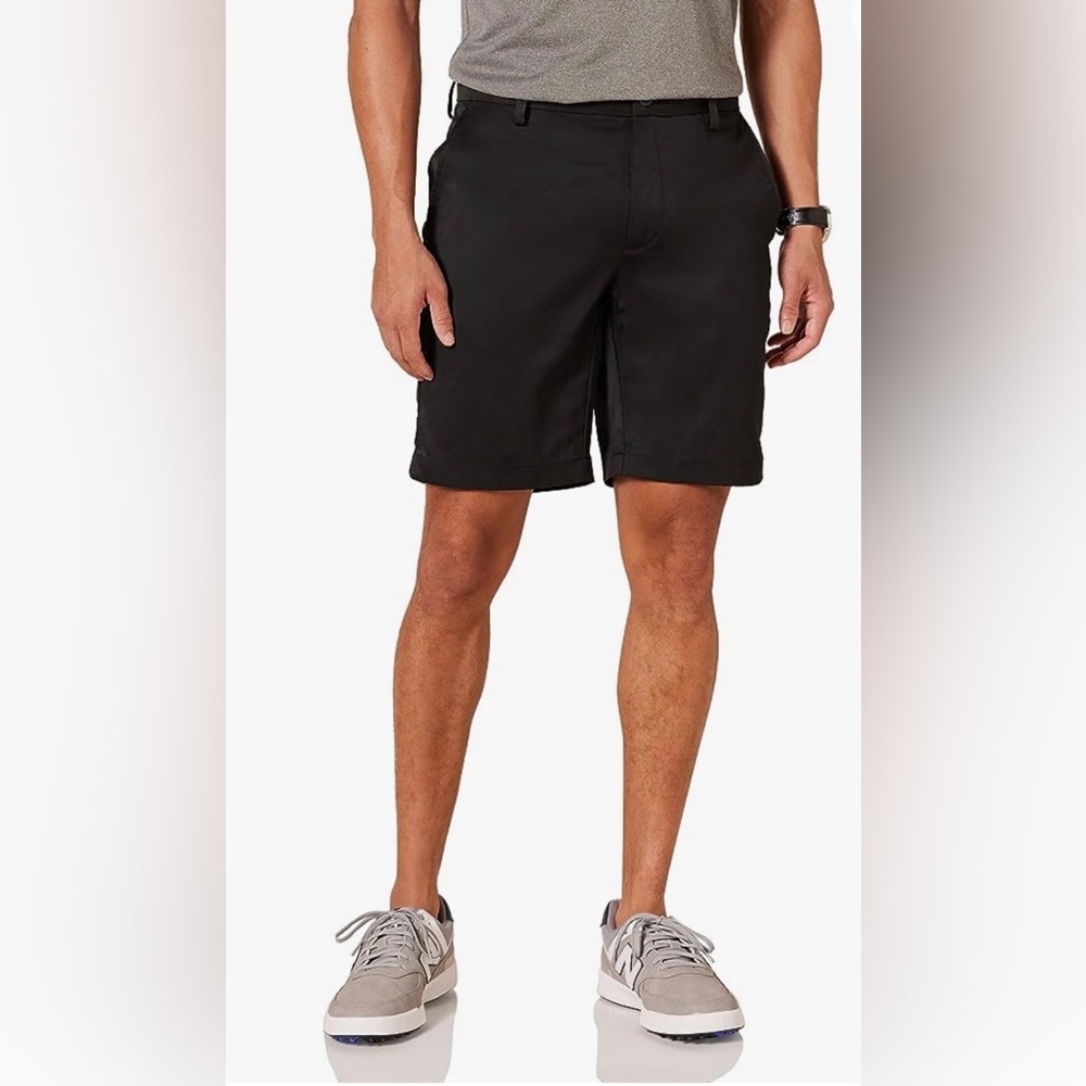 Amazon Essentials | Men's Slim Fit Stretch Golf Short | Black | Size 32